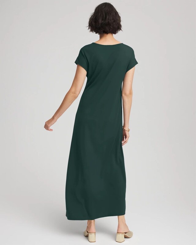 Dolman-Sleeve Ponte  Maxi Dress - image 3
